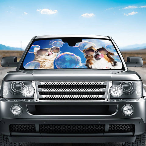 Image of Cat And Dog Auto Sun Shades