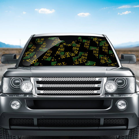 Image of Modern Geometric Print Auto Sun Shades