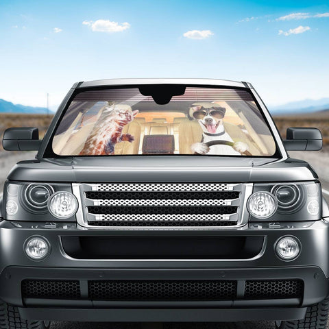 Image of Cat And Dog Auto Sun Shades