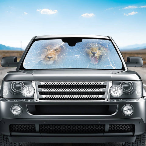 Image of Leopard And Tiger Auto Sun Shades