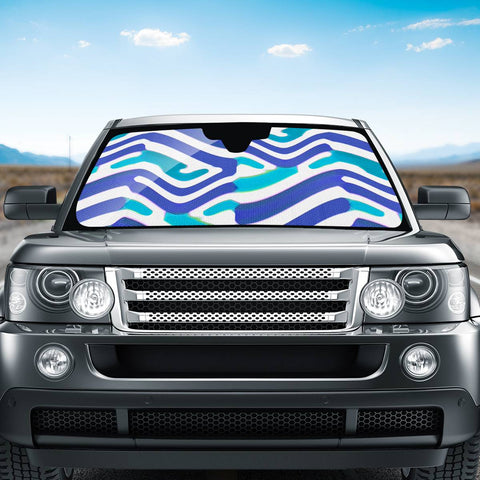 Image of Colored Abstract Print Auto Sun Shades