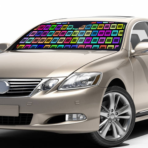 Image of Color Block Auto Sun Shades