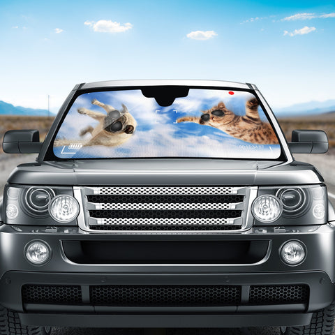 Image of Cat And Dog Auto Sun Shades