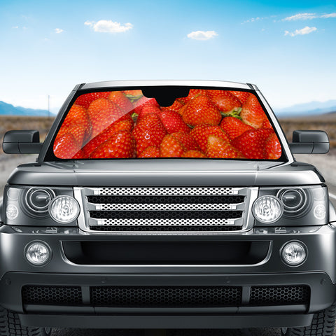 Image of Colorful Strawberries Photo Auto Sun Shades