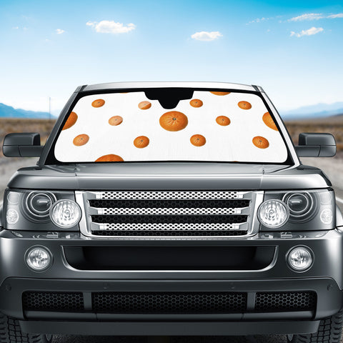 Image of Tangerines Photo Motif Pattern Design Auto Sun Shades