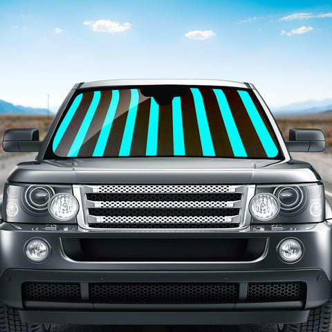 Image of Turquoise Waves Auto Sun Shades