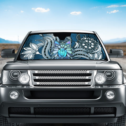 Image of Awesome Wolf Auto Sun Shades