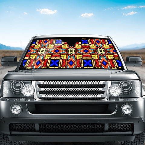 Image of Stain Glass Auto Sun Shades