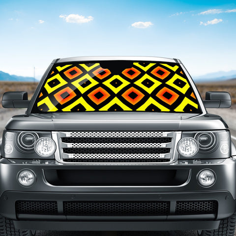 Image of Orange -Yellow Surprise Auto Sun Shades