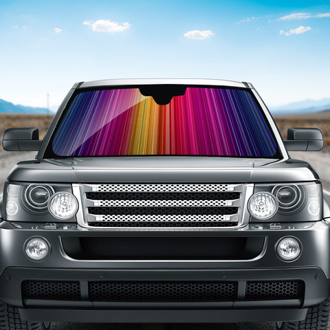 Image of Color Splice Auto Sun Shades