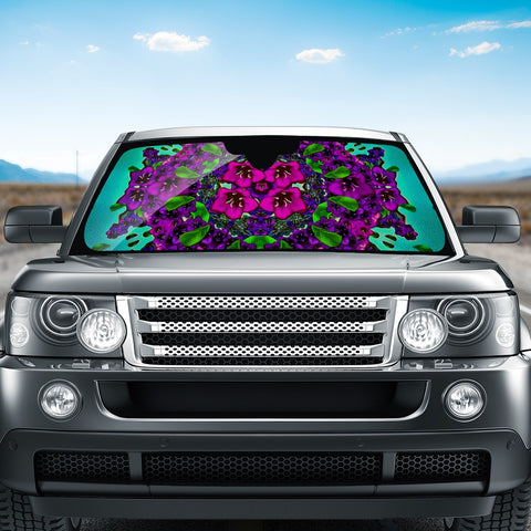 Image of Mandala Universe And All Will Be In Bloom Again Auto Sun Shades