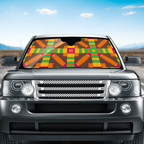 Image of Colorful Shapes Auto Sun Shades