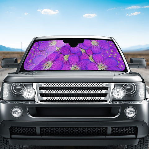 Image of Paradise Flowers In A Peaceful Environment Of Floral Freedom Auto Sun Shades