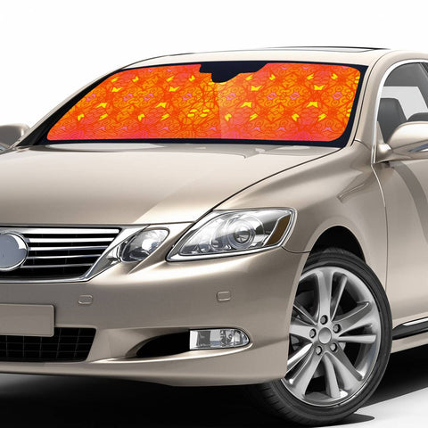 Image of Orange Auto Sun Shades