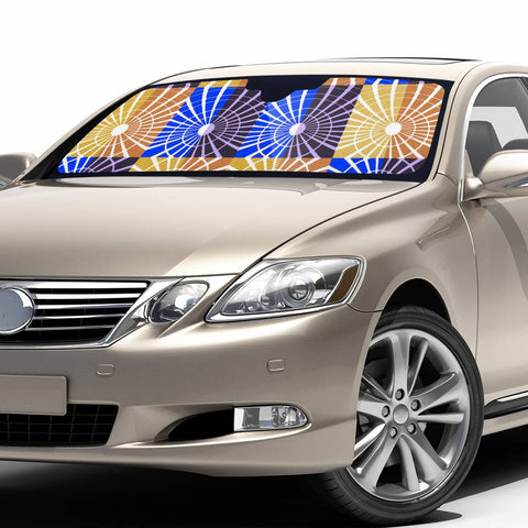 Image of Blue Gold Shine Auto Sun Shades