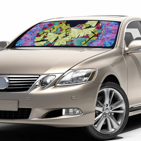 Image of Flowers And The Cherry Blossom Tree Is Blooming So Free Auto Sun Shades