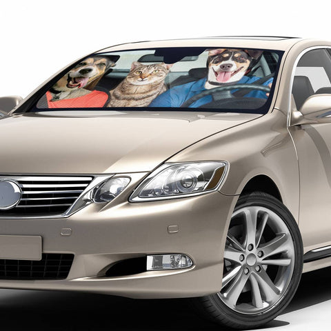 Image of Animals Driving Auto Sun Shades