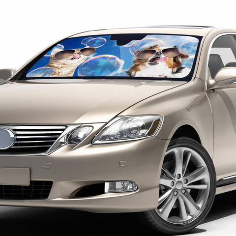 Image of Cat And Dog Auto Sun Shades