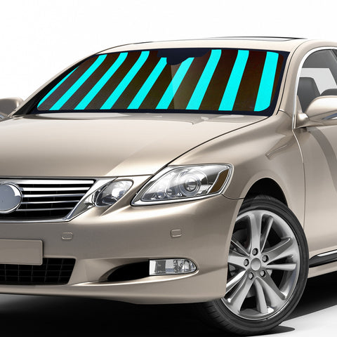 Image of Turquoise Waves Auto Sun Shades