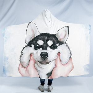 Pinched Husky Hooded Blanket