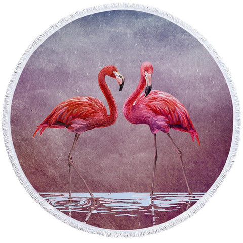 Image of Ladies in Pink Round Towel Set - Beddingify