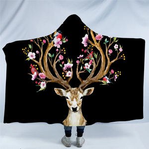 Antlers Of Life Hooded Blanket