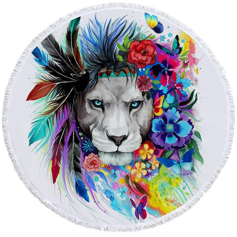 Image of The Original Lion Vibes Round Towel Set - Beddingify