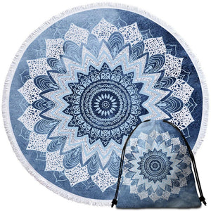 Bali Blue Surf Round Towel Set - Beddingify