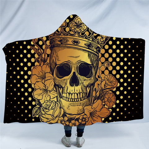 Image of Royal Skull Hooded Blanket