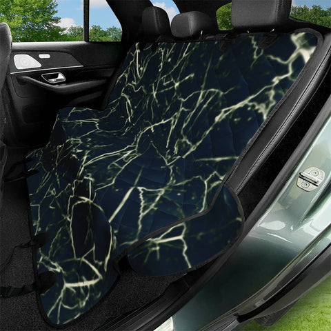 Image of Neon Silhouette Leaves Print Pattern Pet Seat Covers