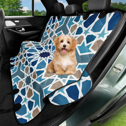 Image of Arabic Geometric Design Pattern Pet Seat Covers