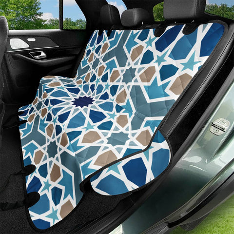 Image of Arabic Geometric Design Pattern Pet Seat Covers