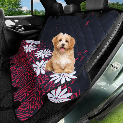 Image of Navy Blazer & Fiery Coral Pet Seat Covers