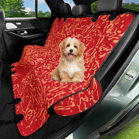 Image of Flame Scarlet & Cantaloupe Pet Seat Covers