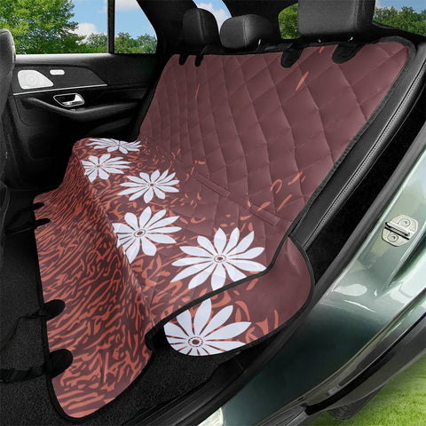 Image of Rose Brown & Terra Cotta Pet Seat Covers