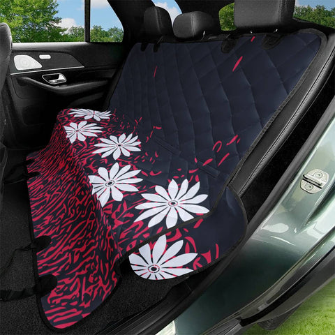 Image of Navy Blazer & Fiery Coral Pet Seat Covers