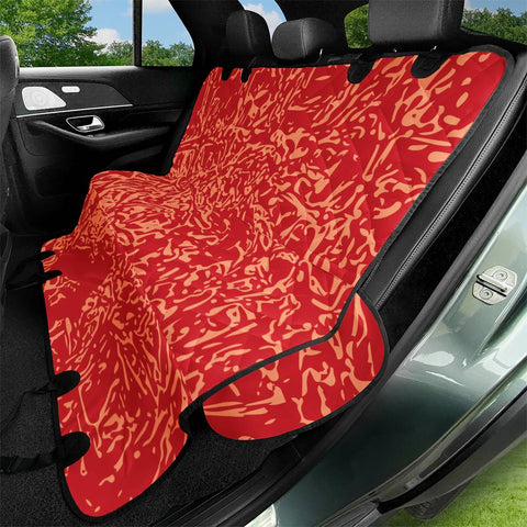 Image of Flame Scarlet & Cantaloupe Pet Seat Covers