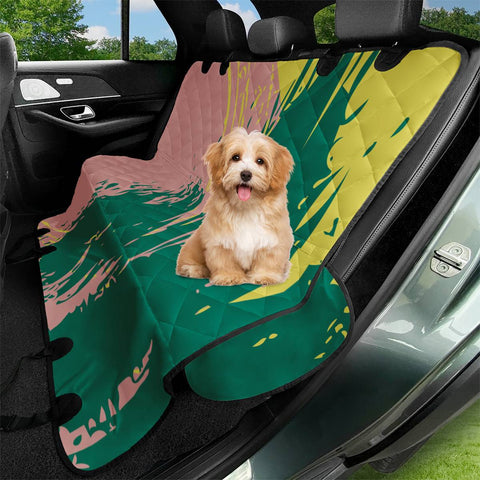 Image of Rose Tan, Ultramarine Green & Green Sheen Pet Seat Covers