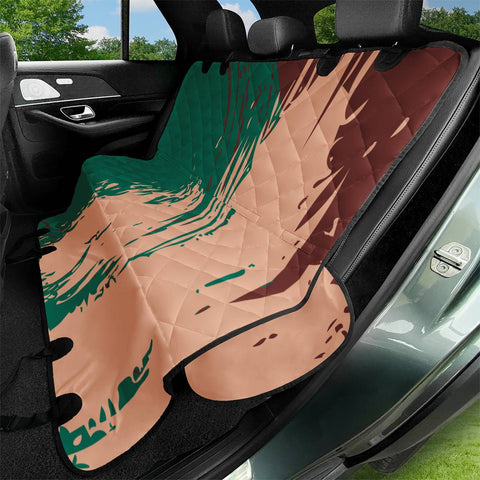 Image of Ultramarine Green, Peach Nougat & Fired Brick Pet Seat Covers