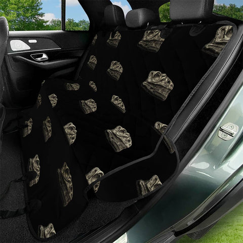 Image of Dinosaur Skeleton Head Motif Pattern Pet Seat Covers