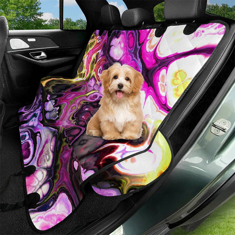 Image of Colorful Marble Design Pet Seat Covers