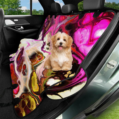 Image of Colorful Marble Design Pet Seat Covers