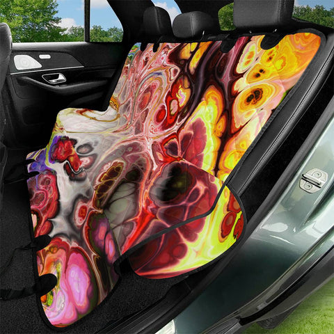 Image of Colorful Marble Design Pet Seat Covers