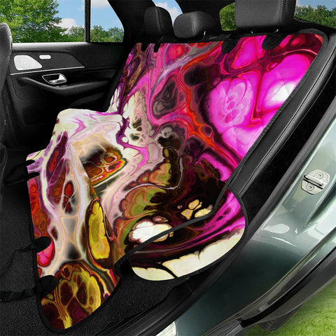 Image of Colorful Marble Design Pet Seat Covers