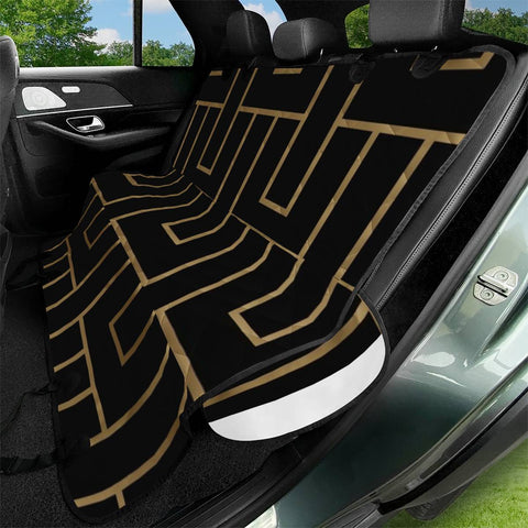 Image of Gold Maze Pet Seat Covers