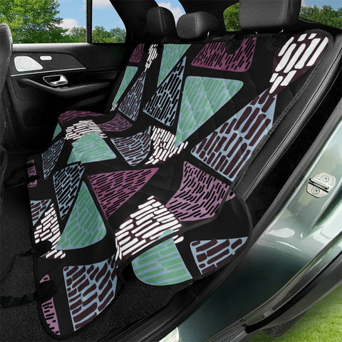 Image of Trendy Triangle Pattern Pet Seat Covers