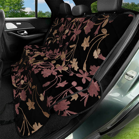 Image of Dark Floral Ornate Print Pet Seat Covers