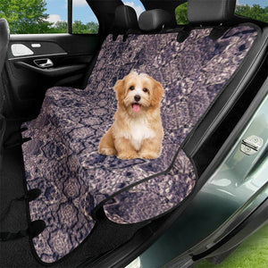 Violet Textured Mosaic Ornate Print Pet Seat Covers
