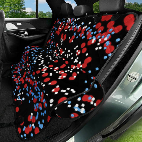 Image of Multicolored Bubbles Motif Abstract Pattern Pet Seat Covers