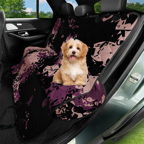 Image of Rose Tan & Magenta Purple Pet Seat Covers